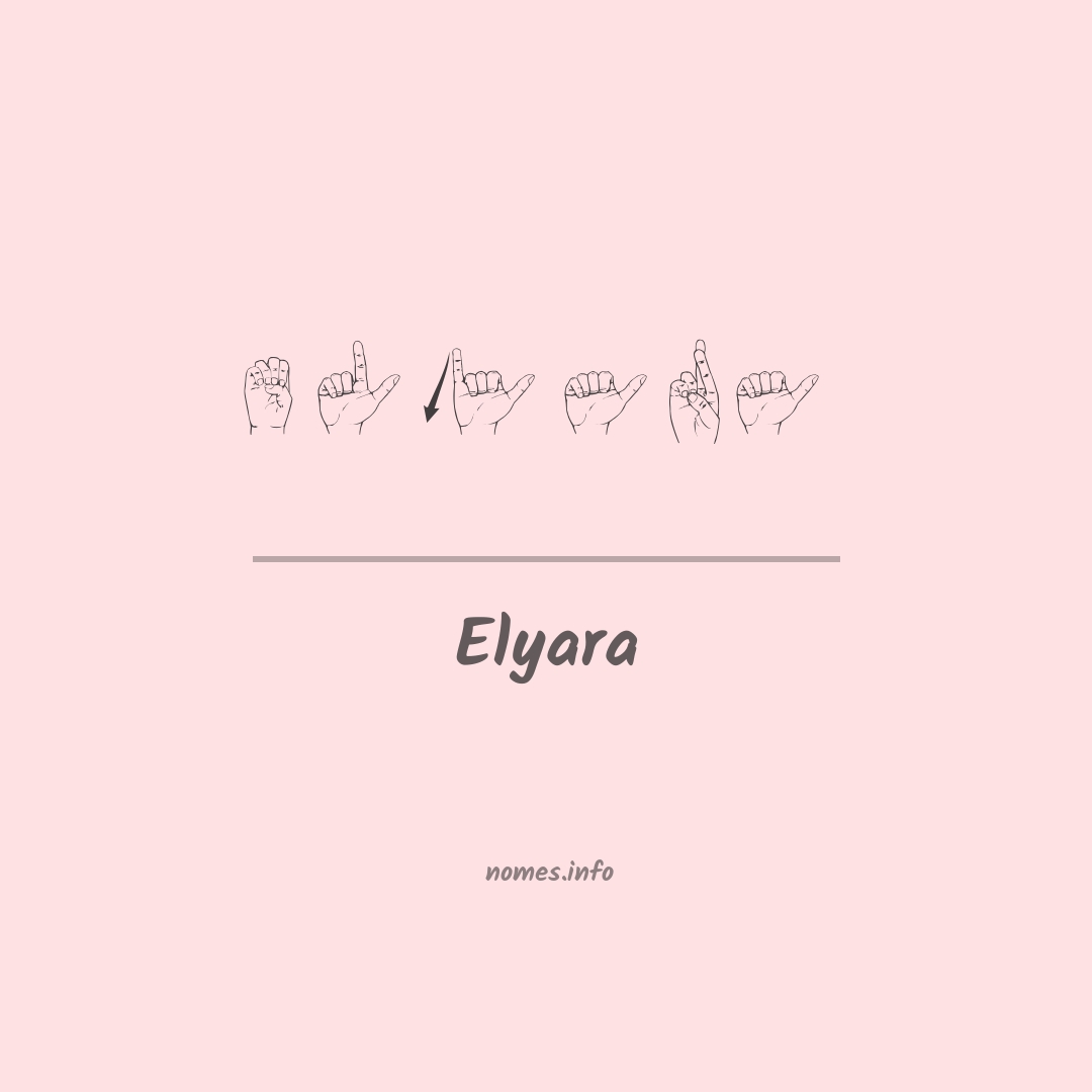 Elyara em Libras