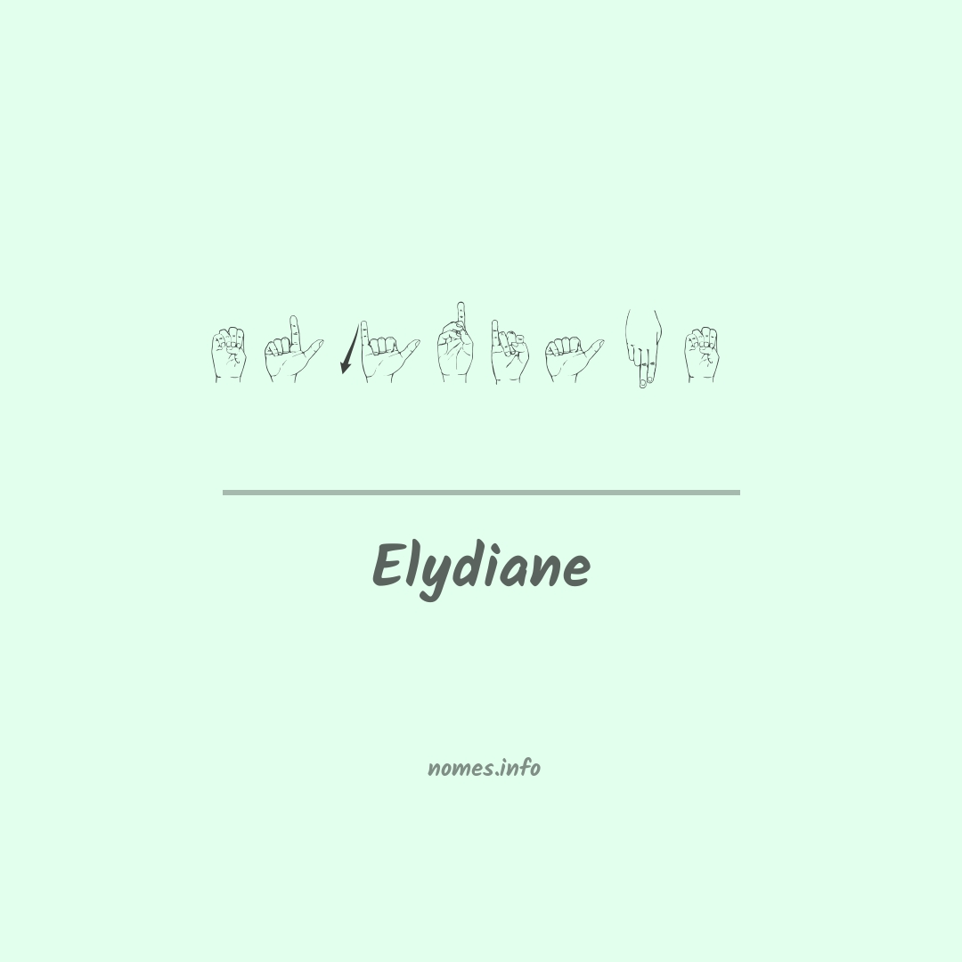 Elydiane em Libras