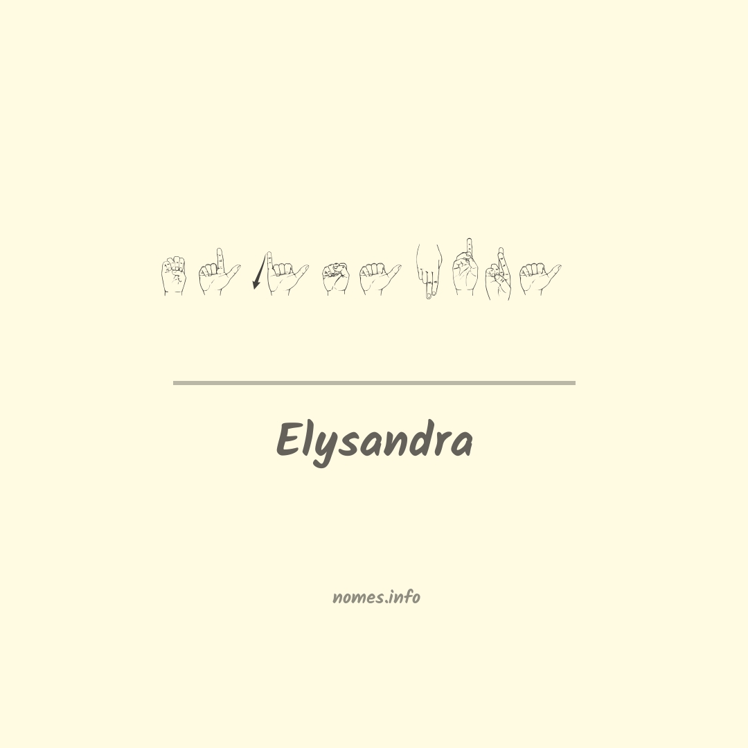 Elysandra em Libras