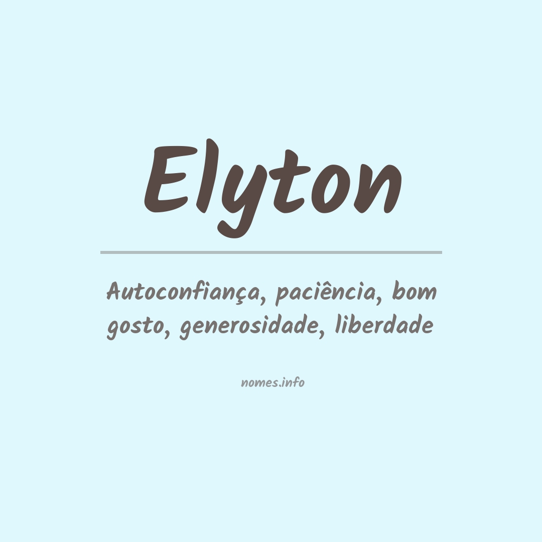Significado do nome Elyton