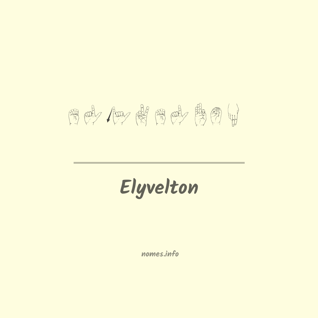 Elyvelton em Libras