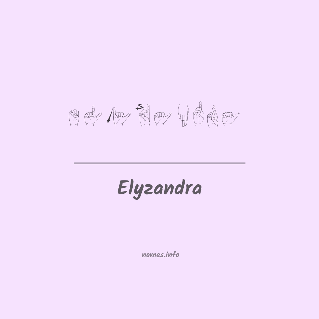 Elyzandra em Libras