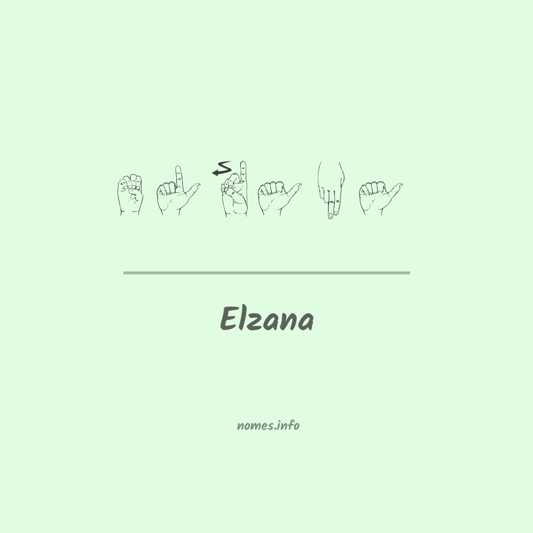 Elzana em Libras