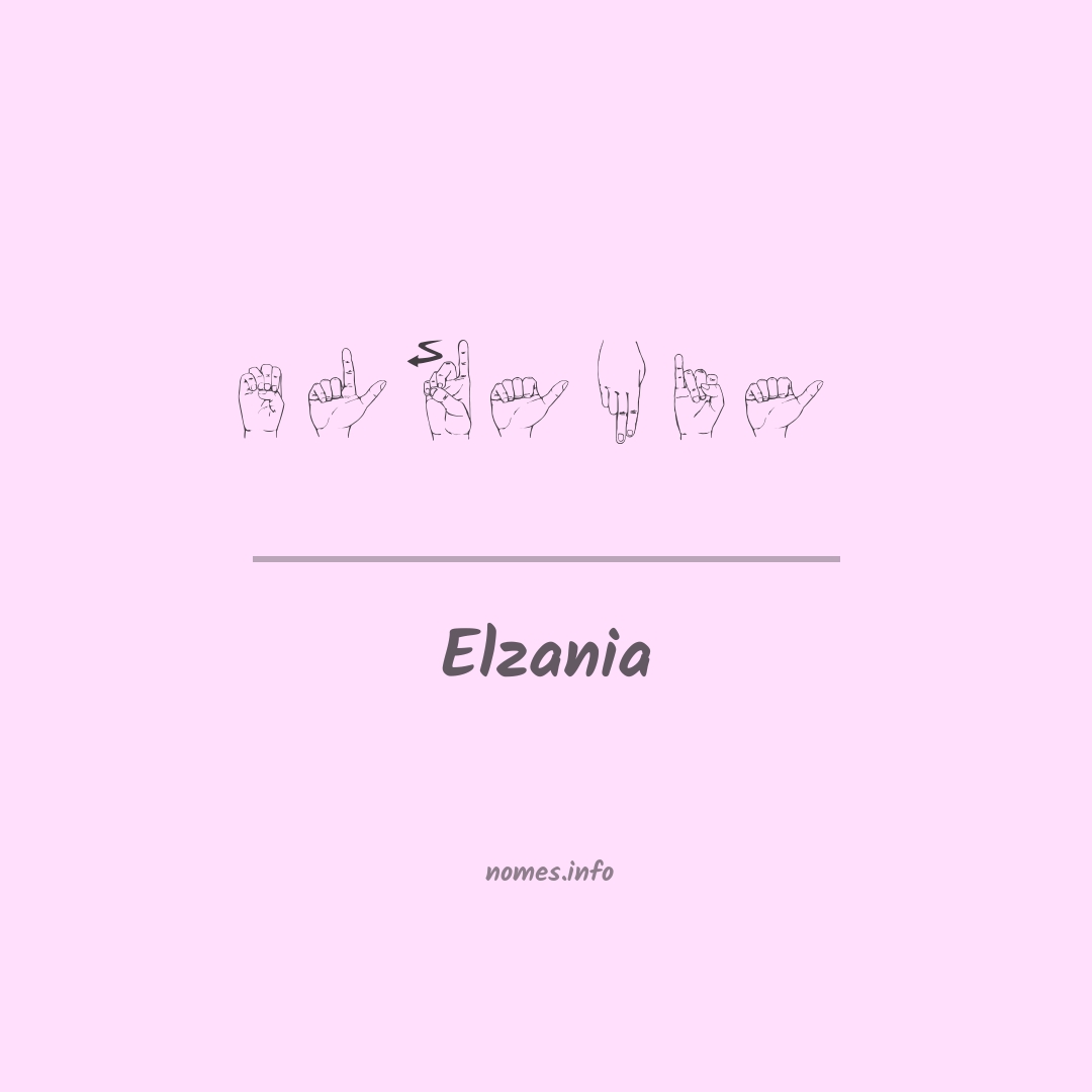 Elzania em Libras
