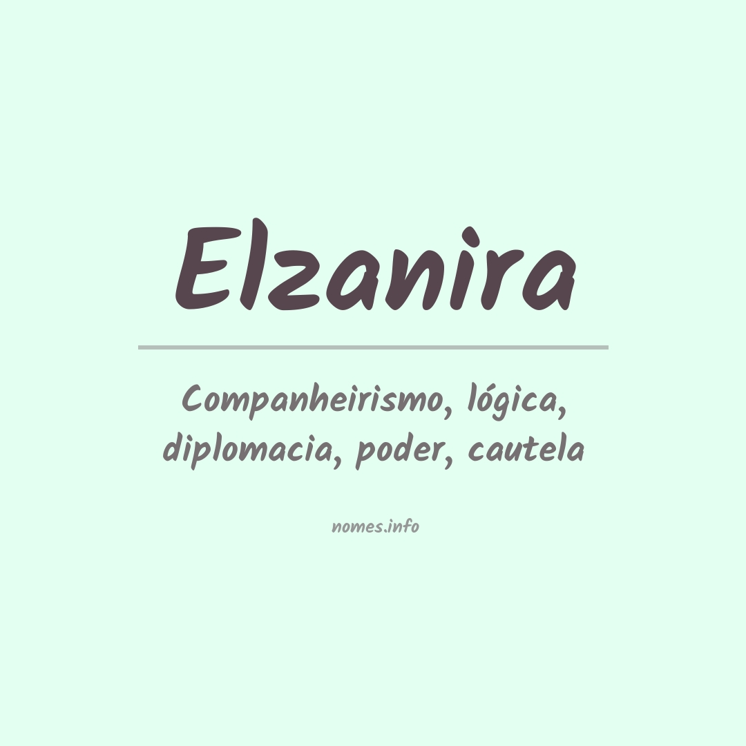 Significado do nome Elzanira
