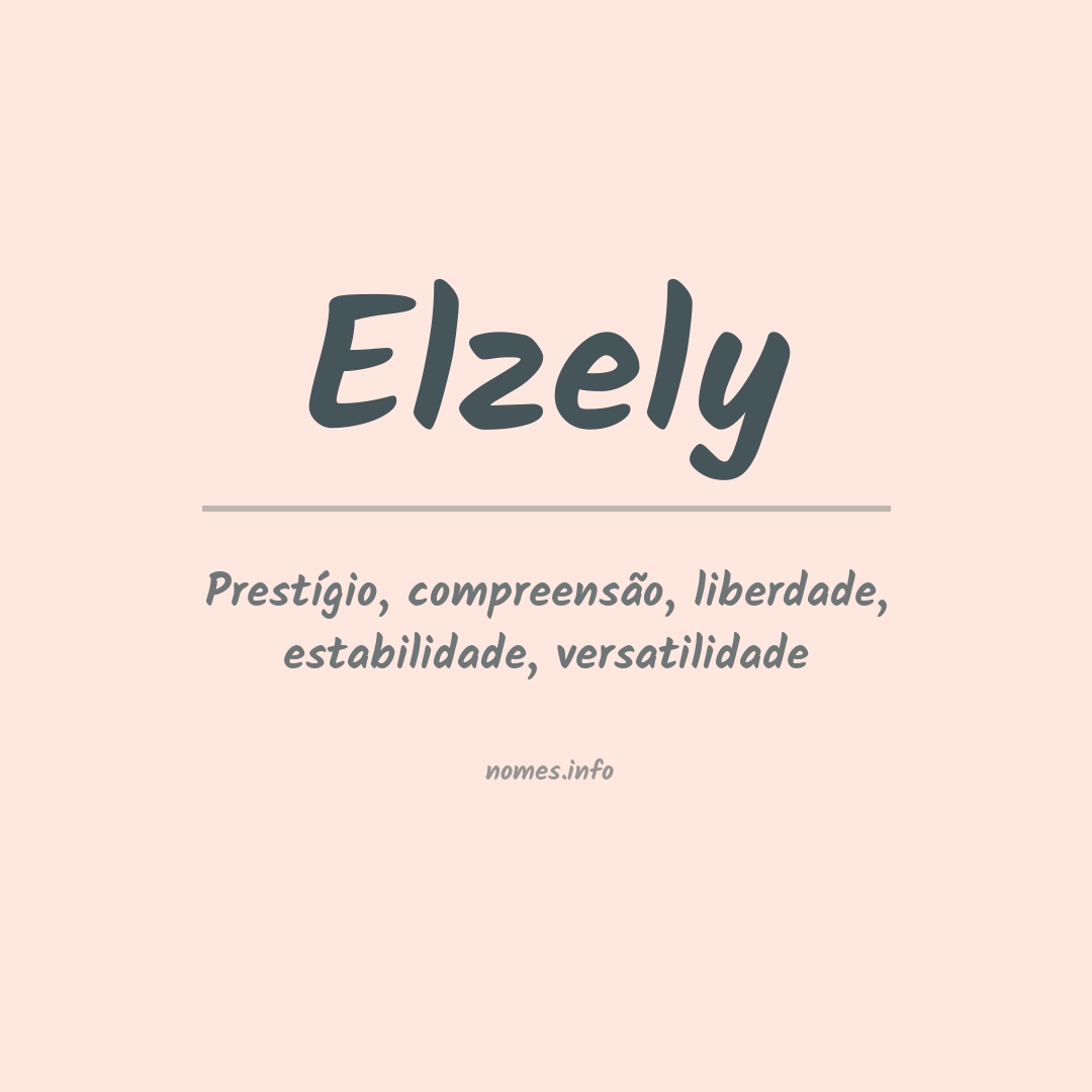 Significado do nome Elzely