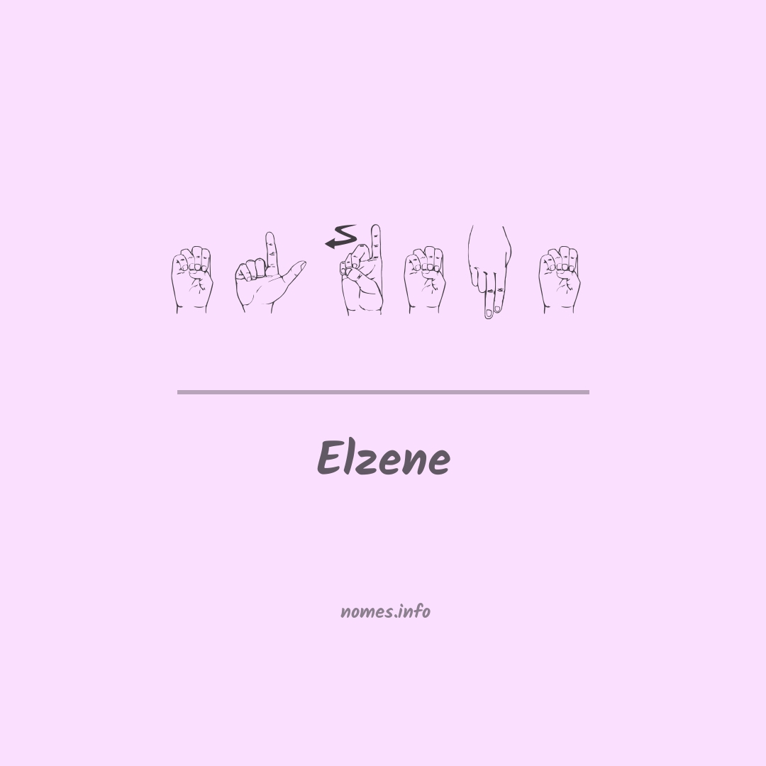 Elzene em Libras