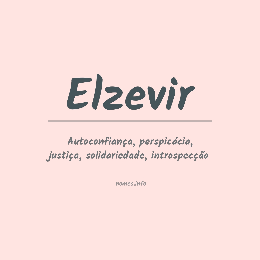 Significado do nome Elzevir