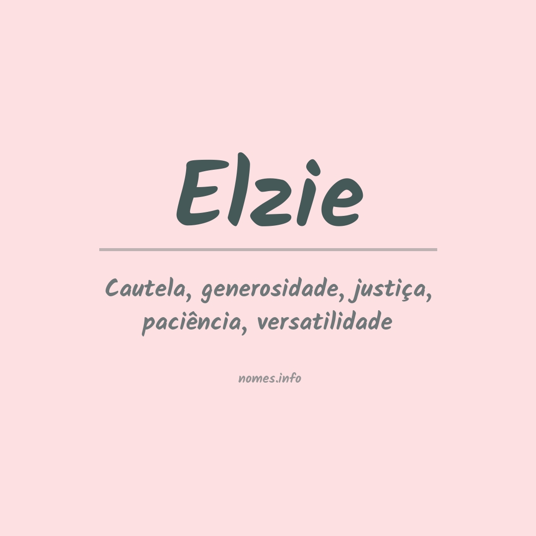 Significado do nome Elzie