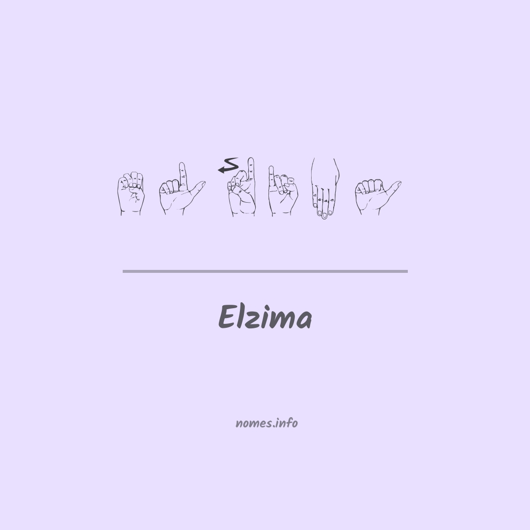 Elzima em Libras