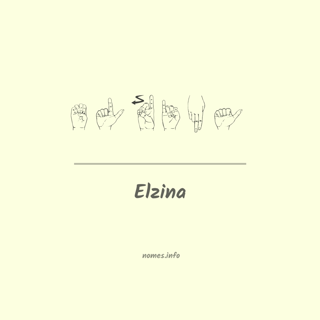 Elzina em Libras