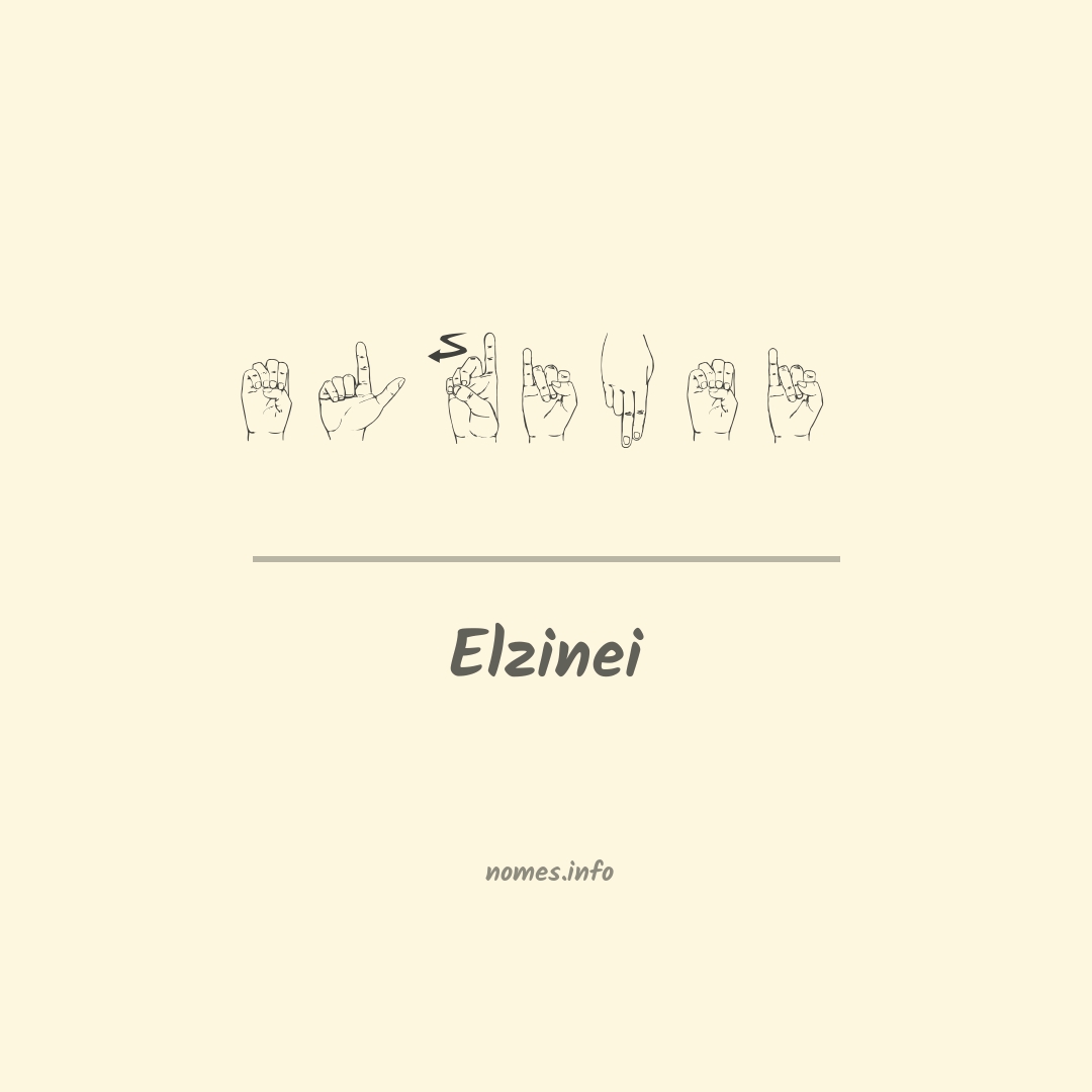 Elzinei em Libras