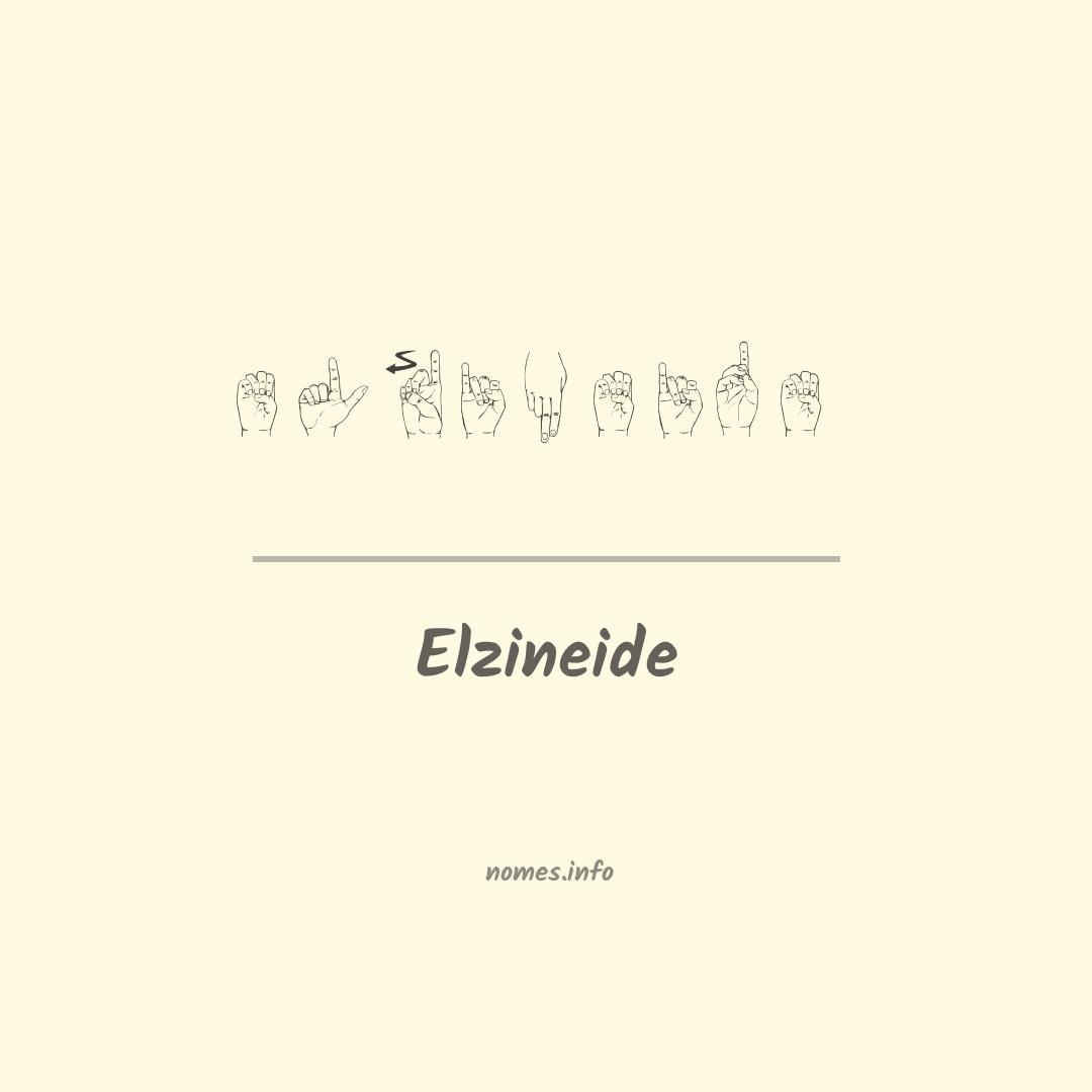 Elzineide em Libras