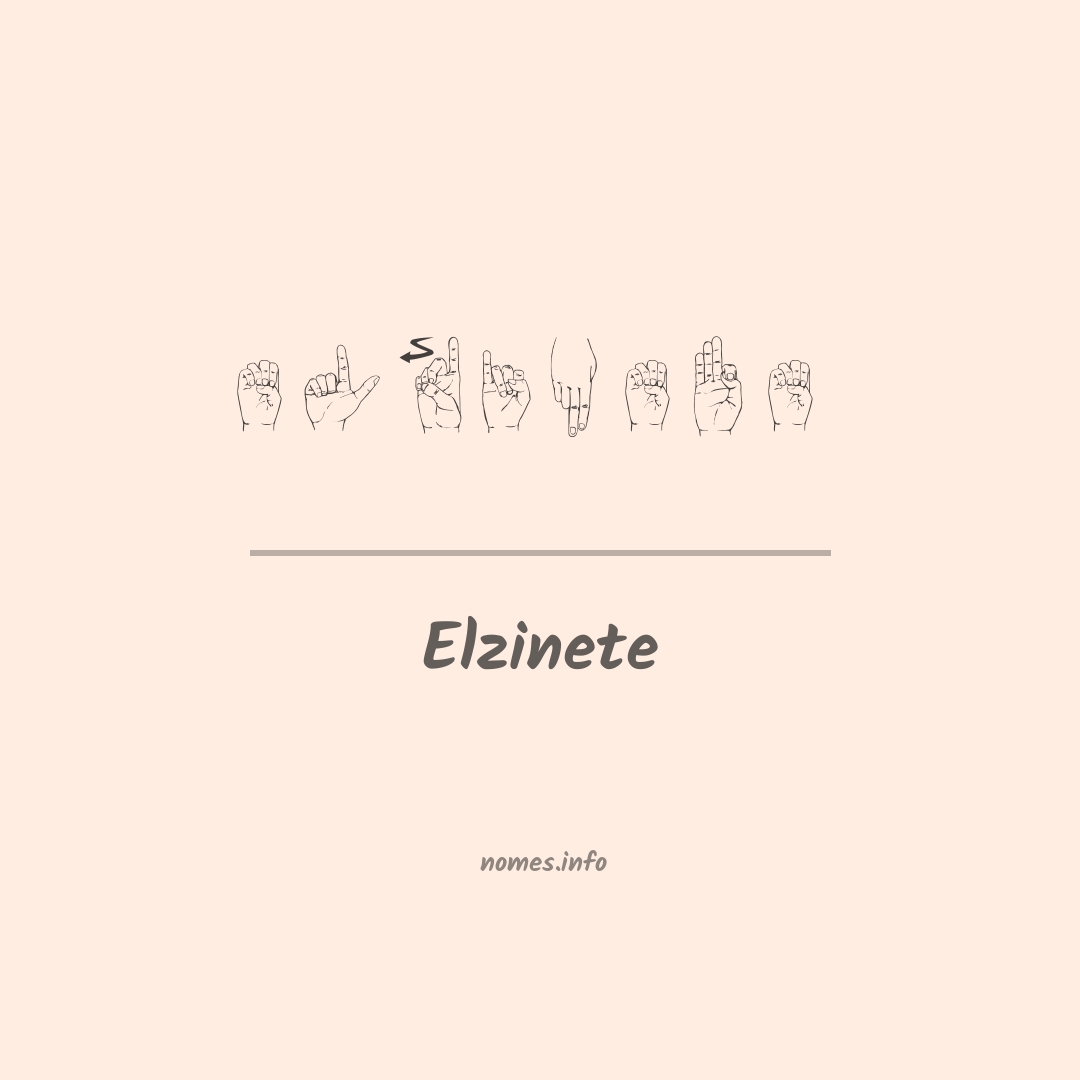 Elzinete em Libras