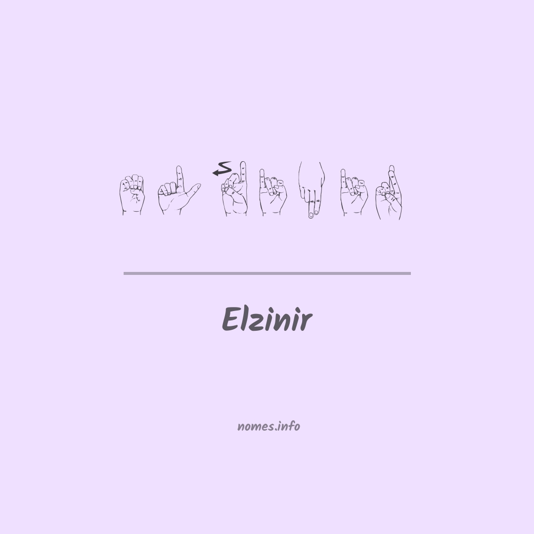 Elzinir em Libras