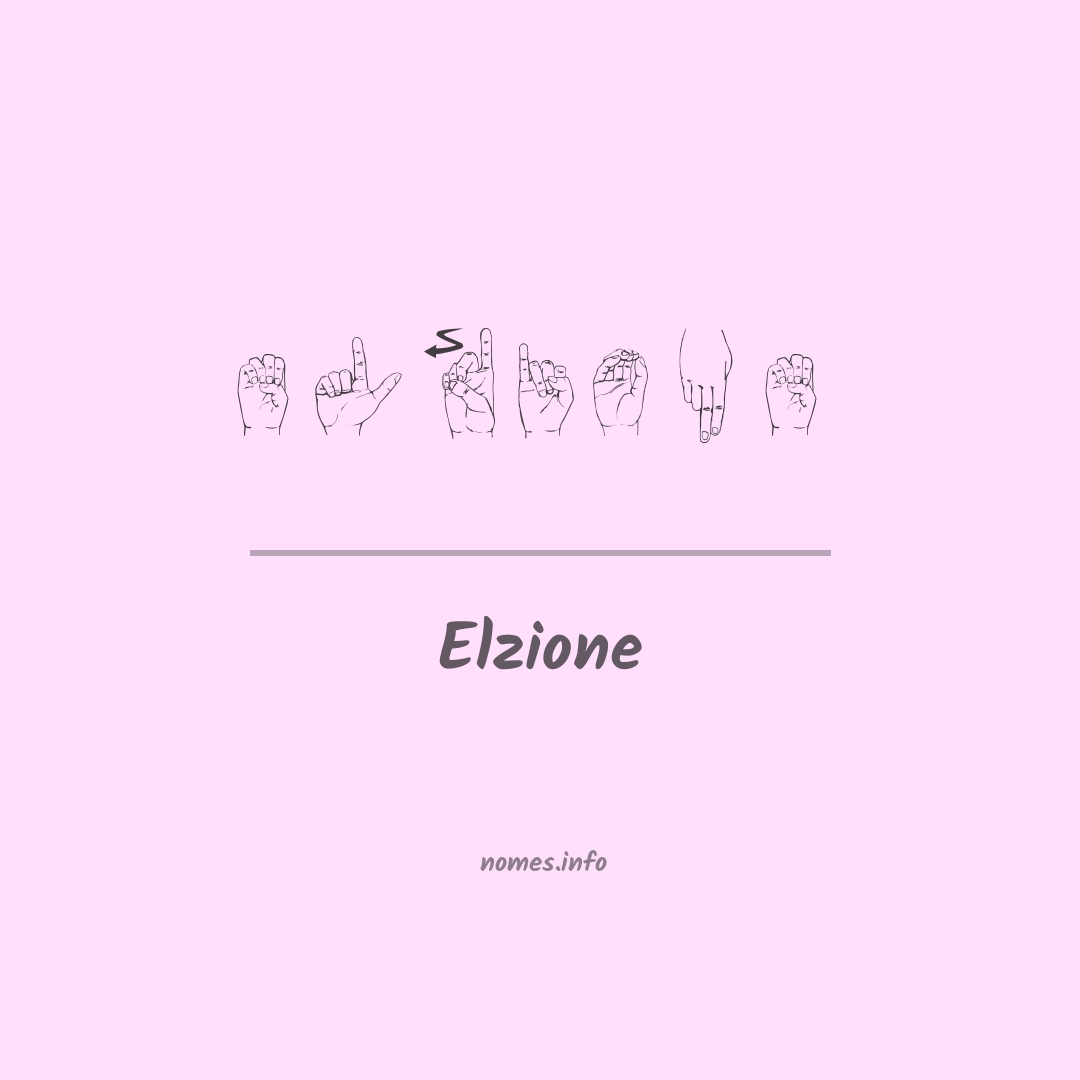 Elzione em Libras