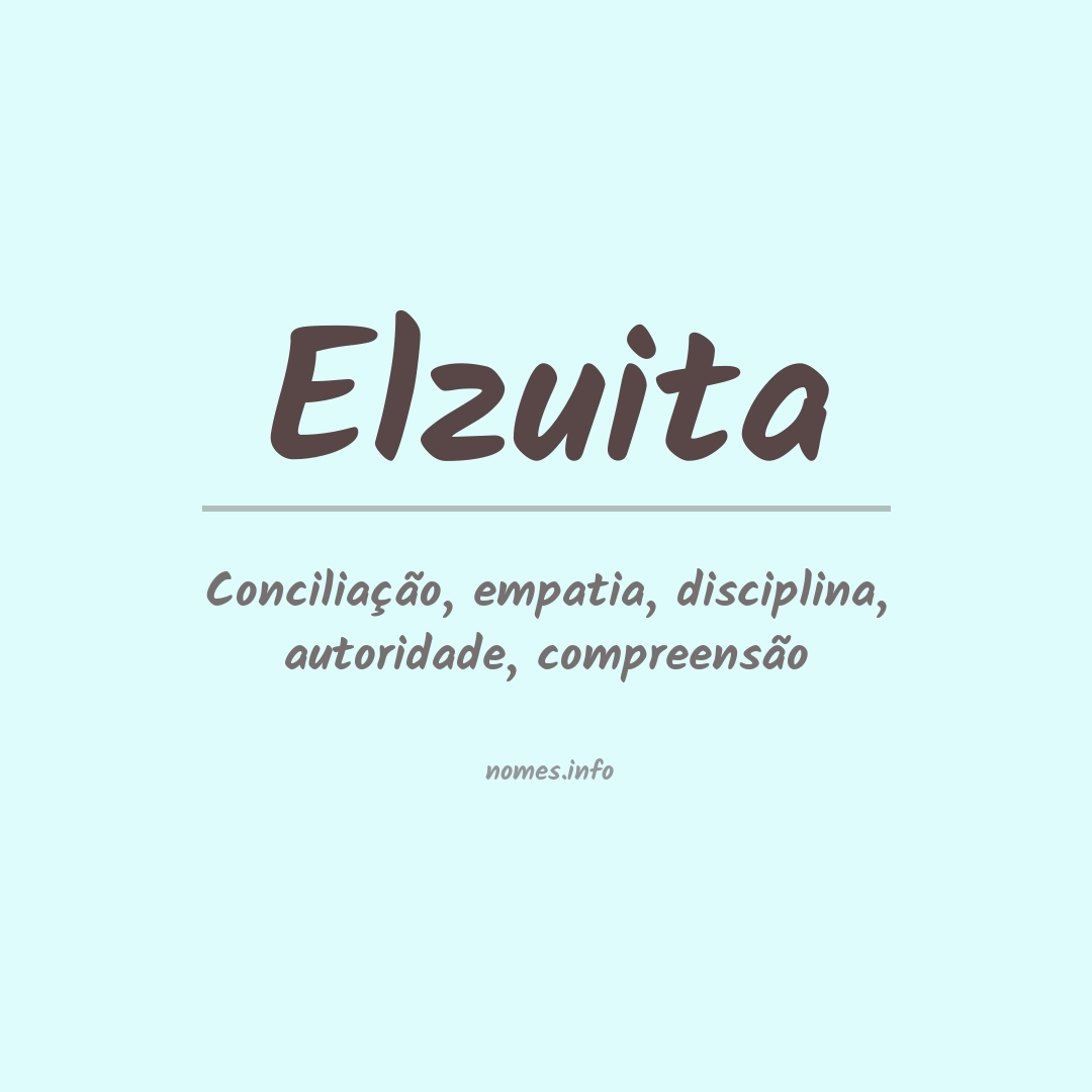 Significado do nome Elzuita