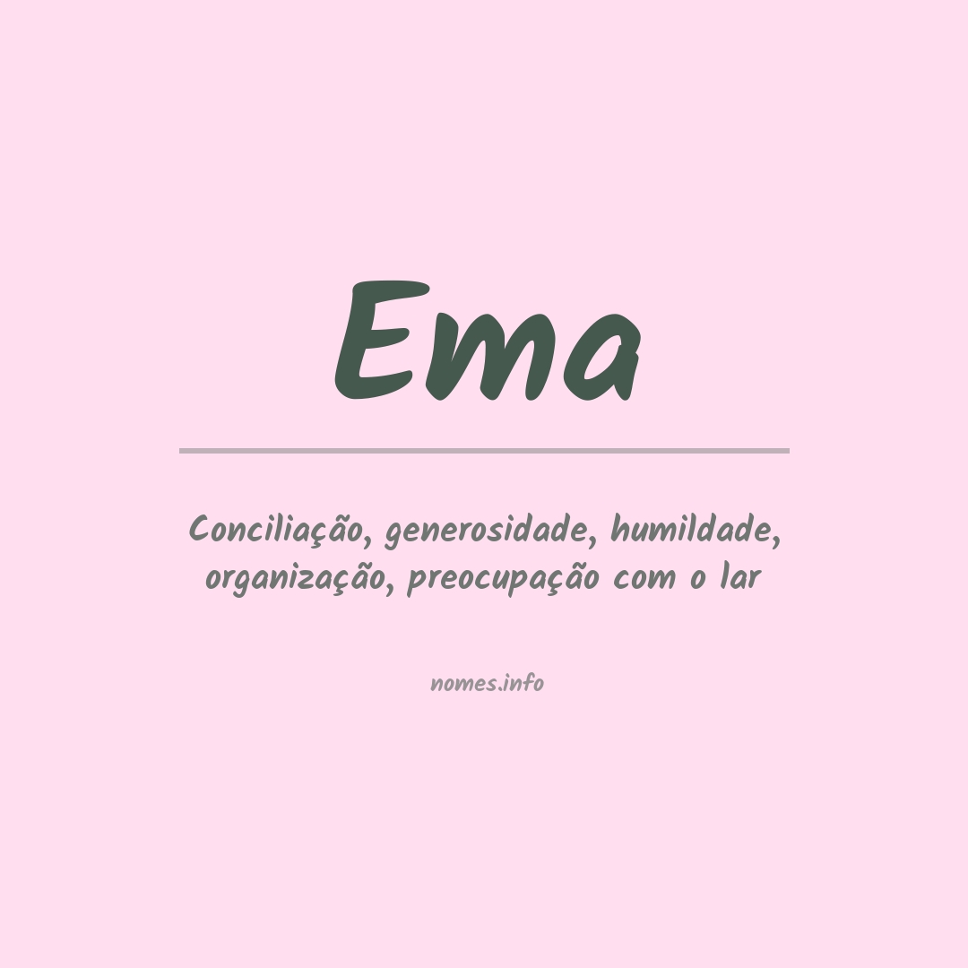 Significado do nome Ema