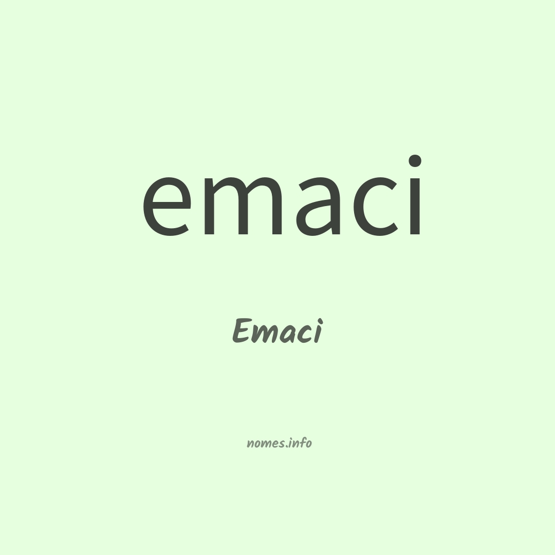 Emaci em chinês
