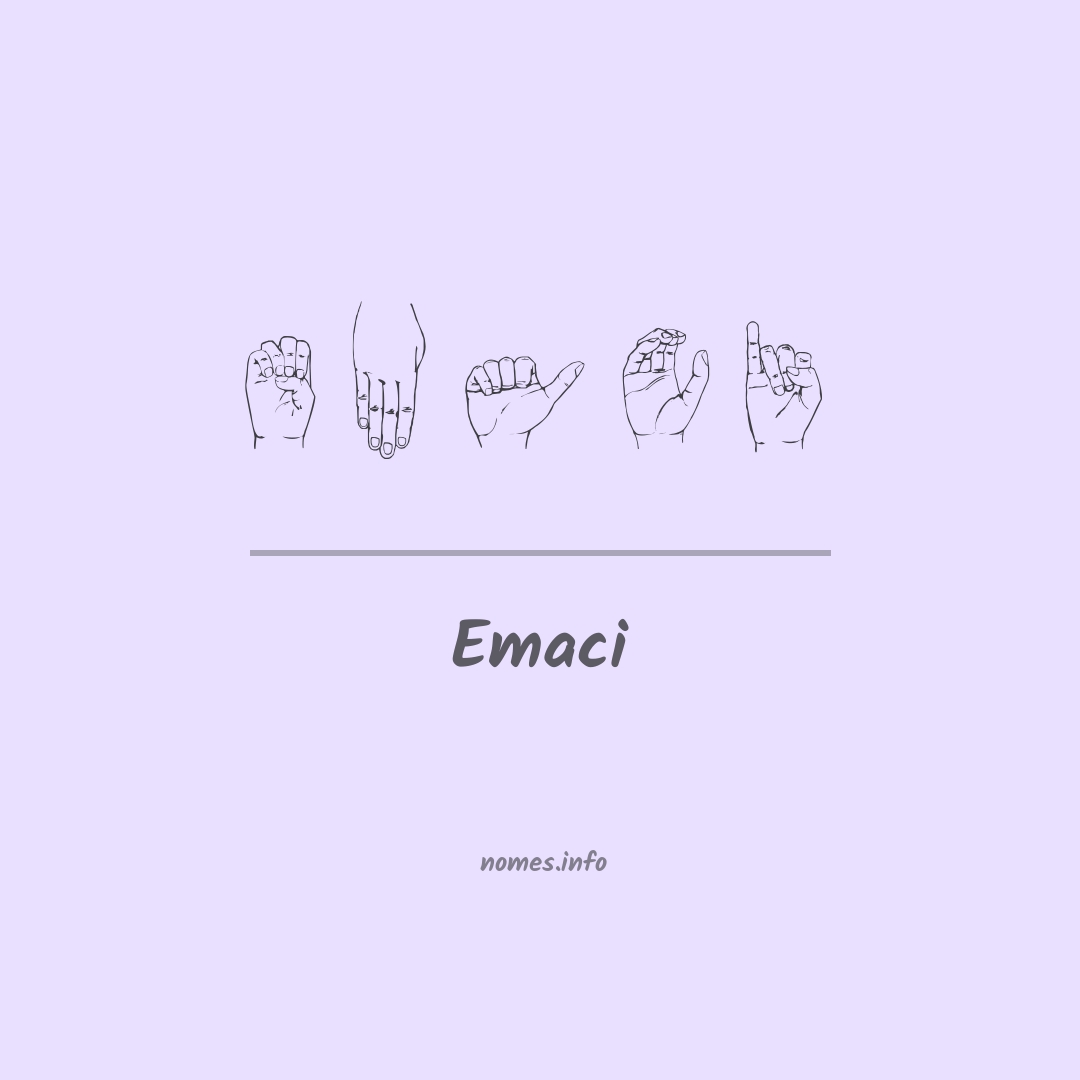 Emaci em Libras