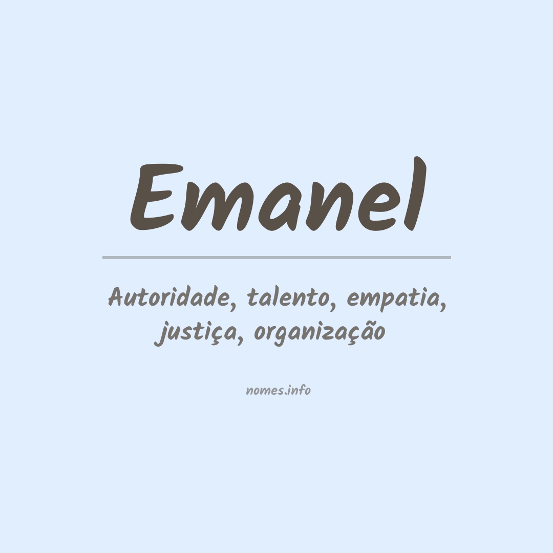 Significado do nome Emanel