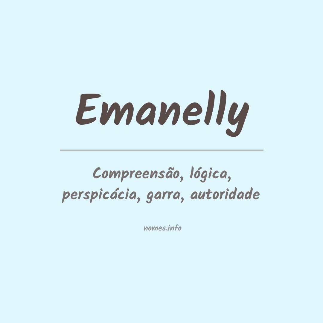 Significado do nome Emanelly