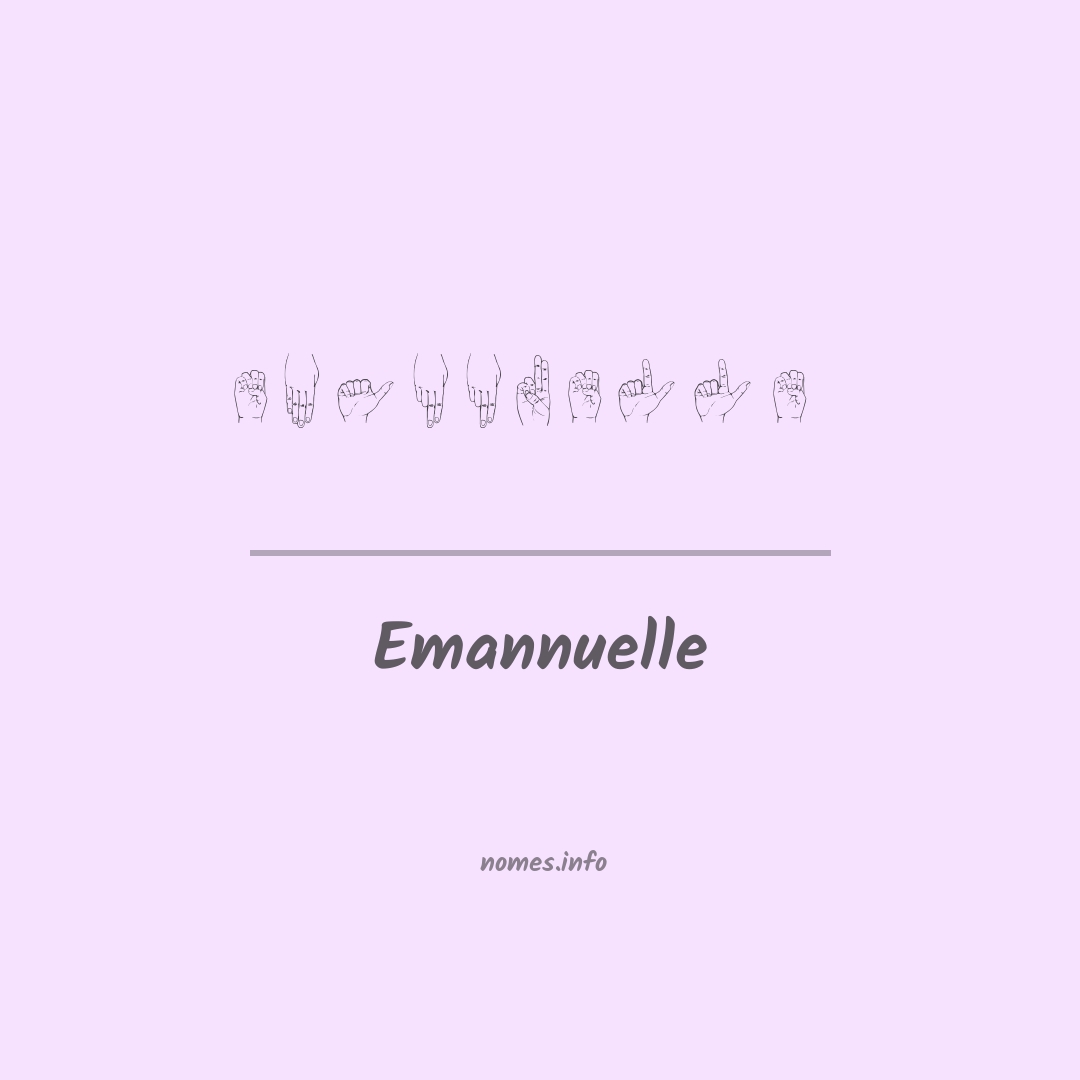 Emannuelle em Libras