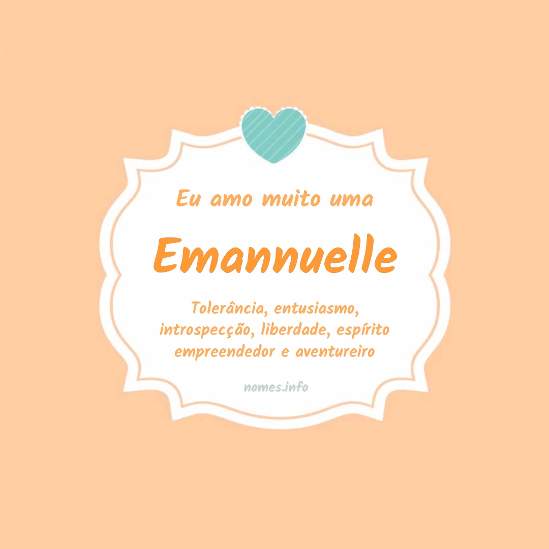 Eu amo muito Emannuelle