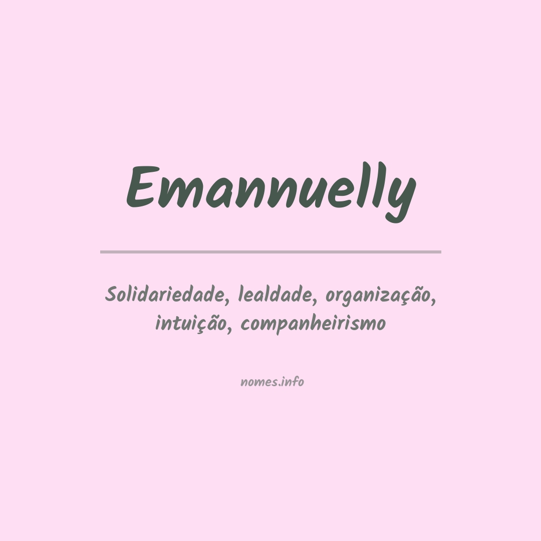 Significado do nome Emannuelly