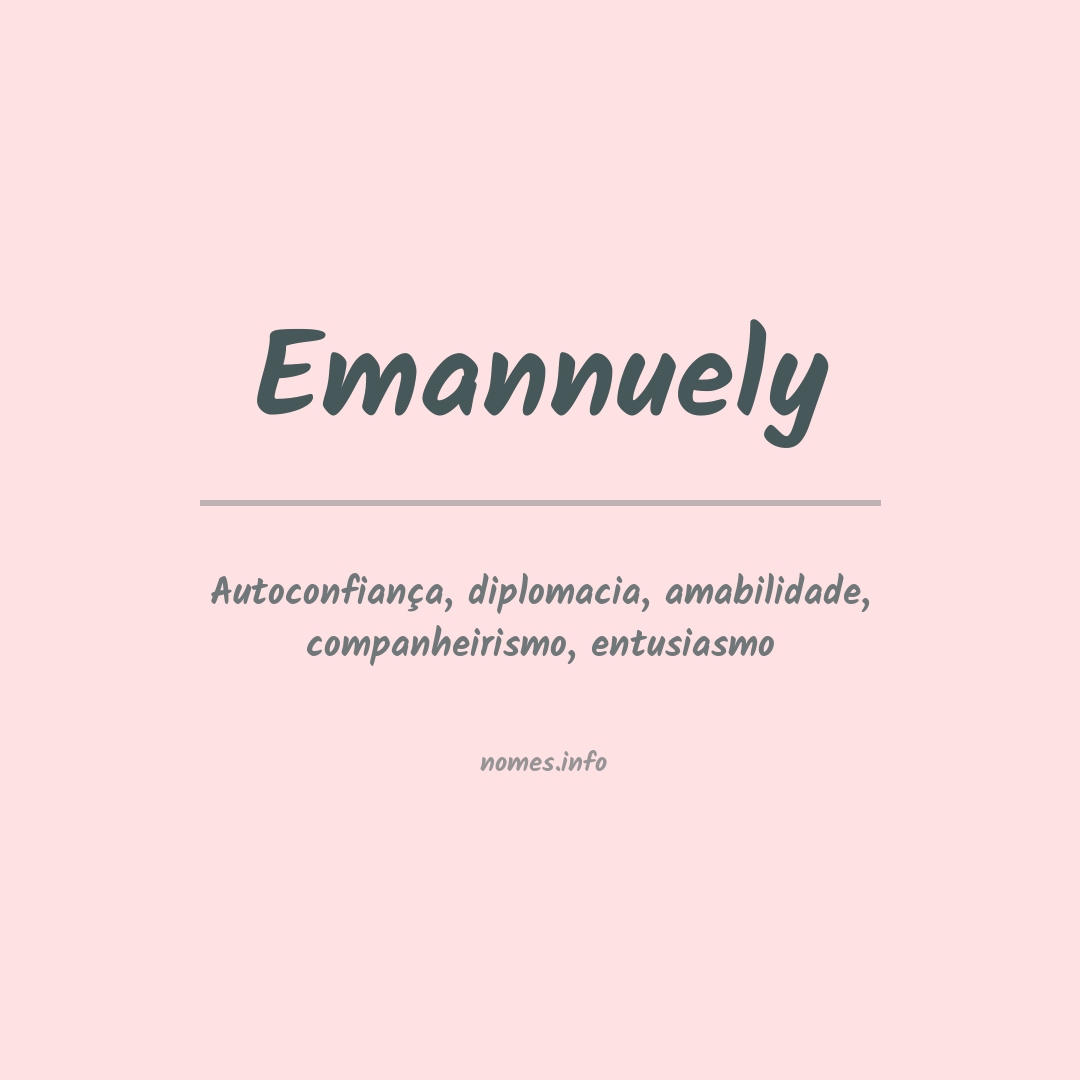 Significado do nome Emannuely
