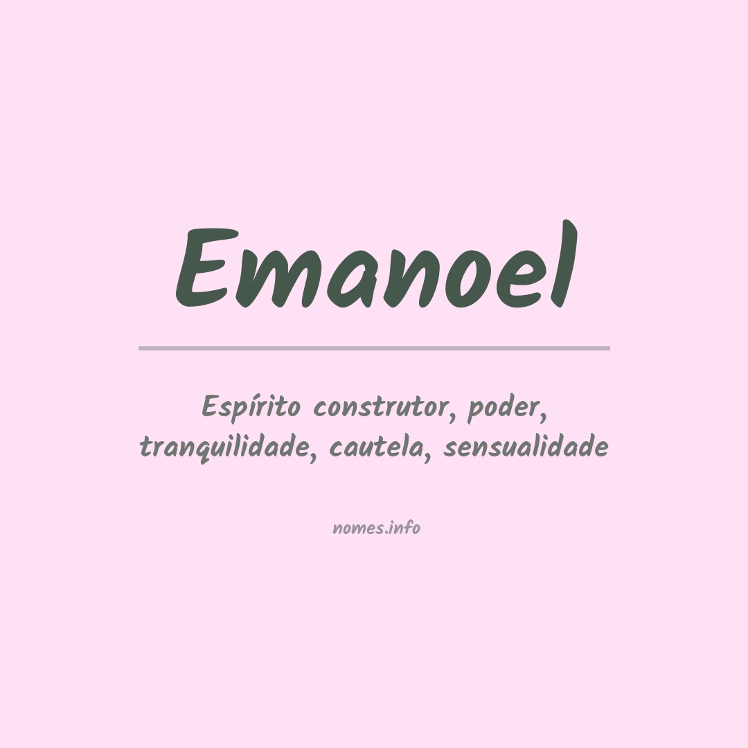 Significado do nome Emanoel