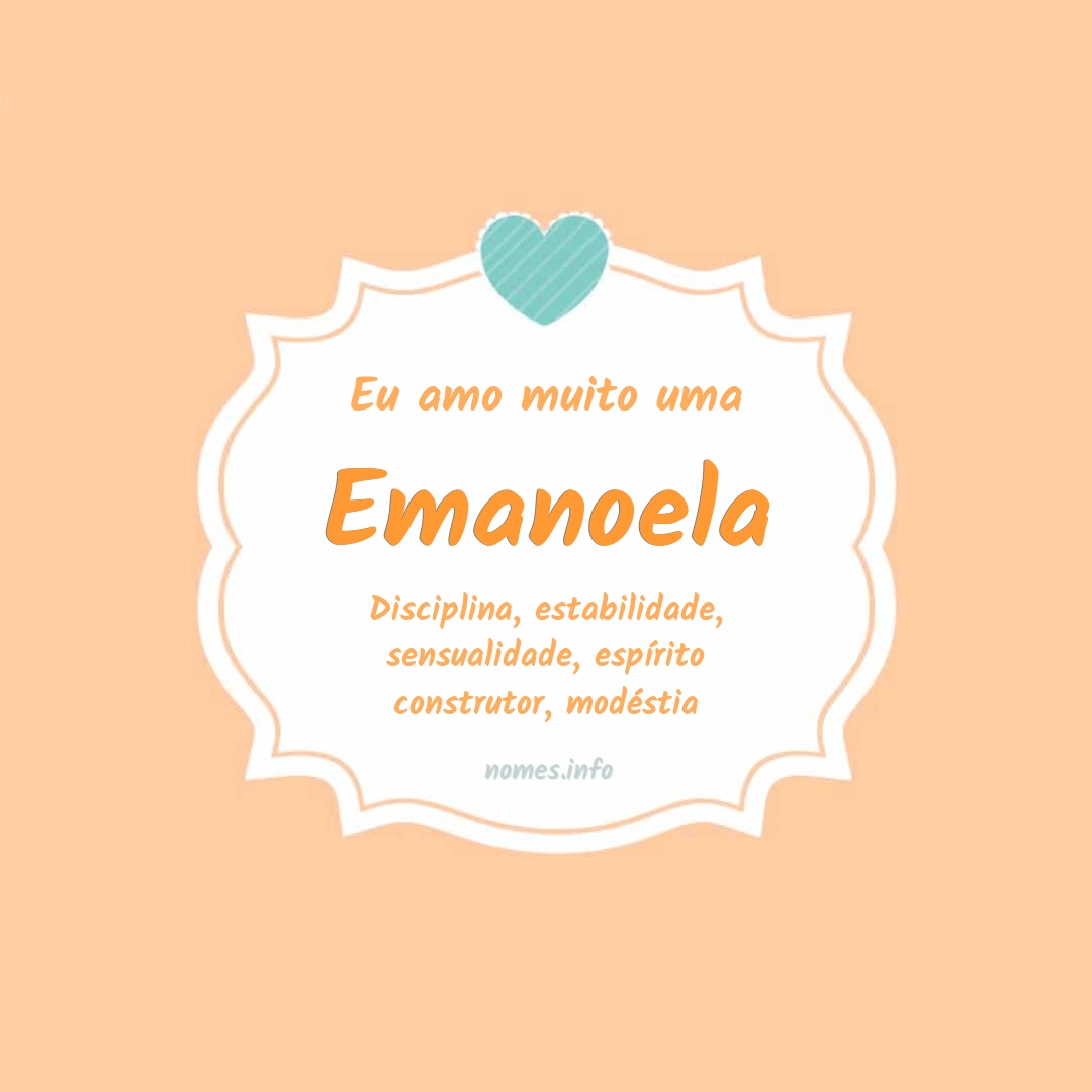 Eu amo muito Emanoela
