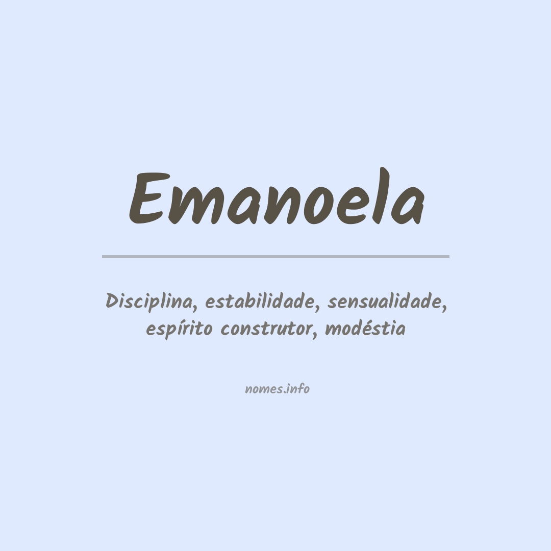 Significado do nome Emanoela