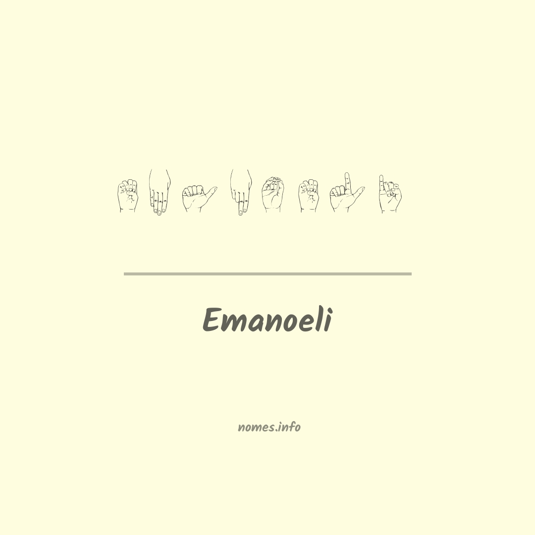 Emanoeli em Libras
