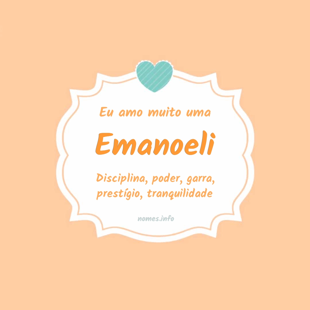 Eu amo muito Emanoeli