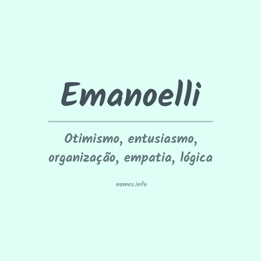 Significado do nome Emanoelli