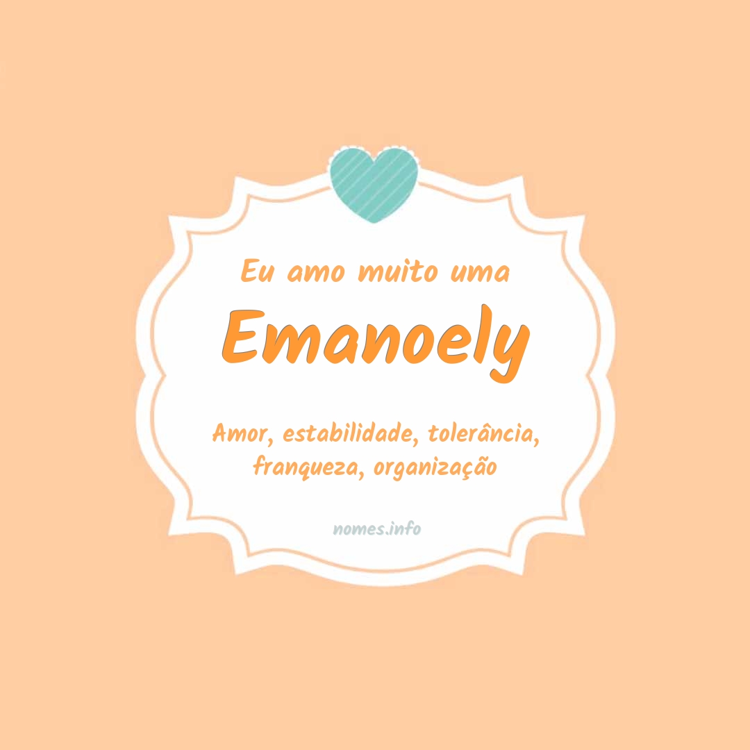 Eu amo muito Emanoely