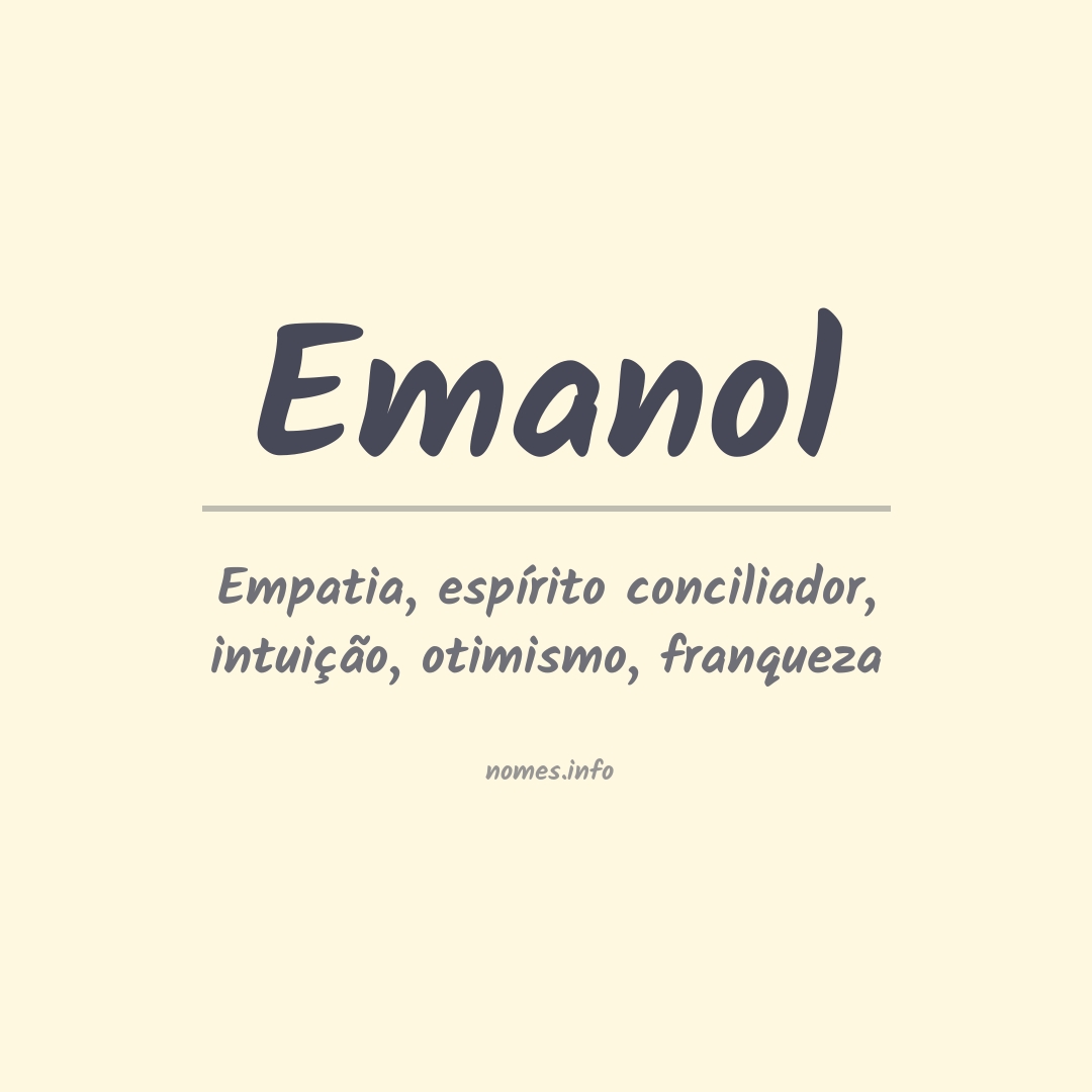 Significado do nome Emanol