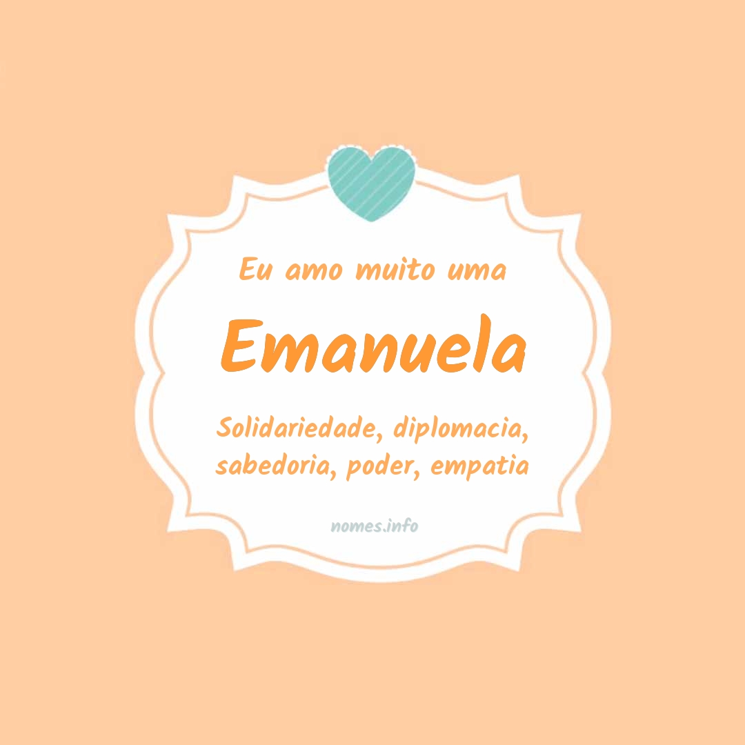 Eu amo muito Emanuela