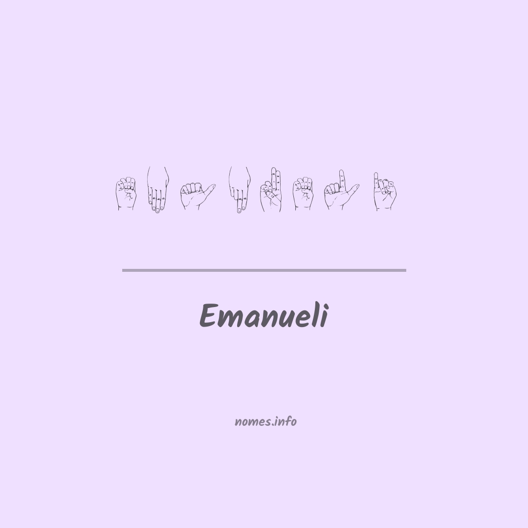 Emanueli em Libras