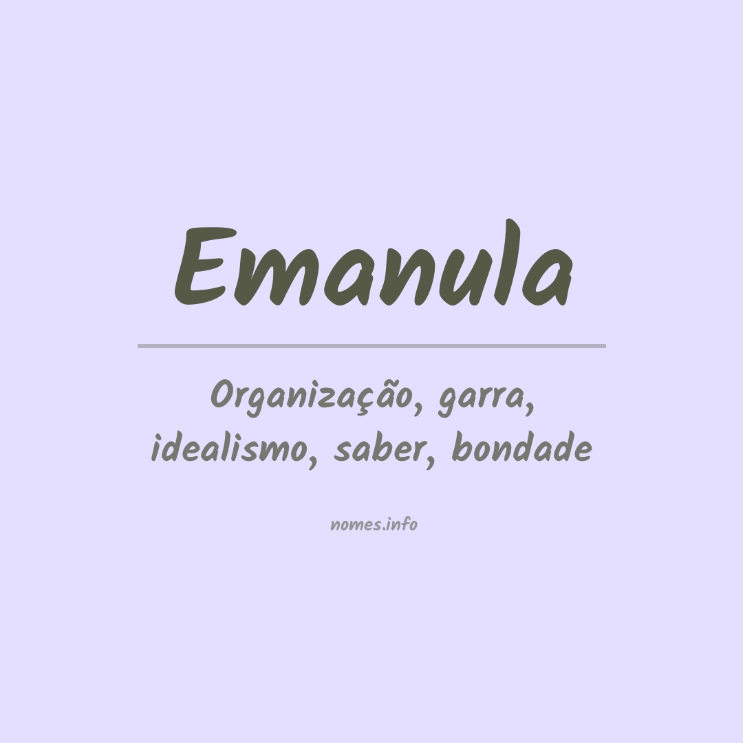 Significado do nome Emanula