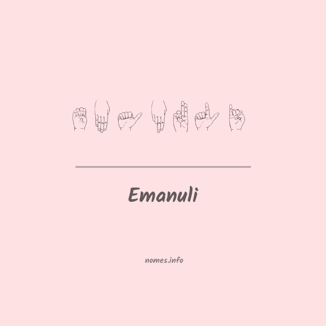 Emanuli em Libras