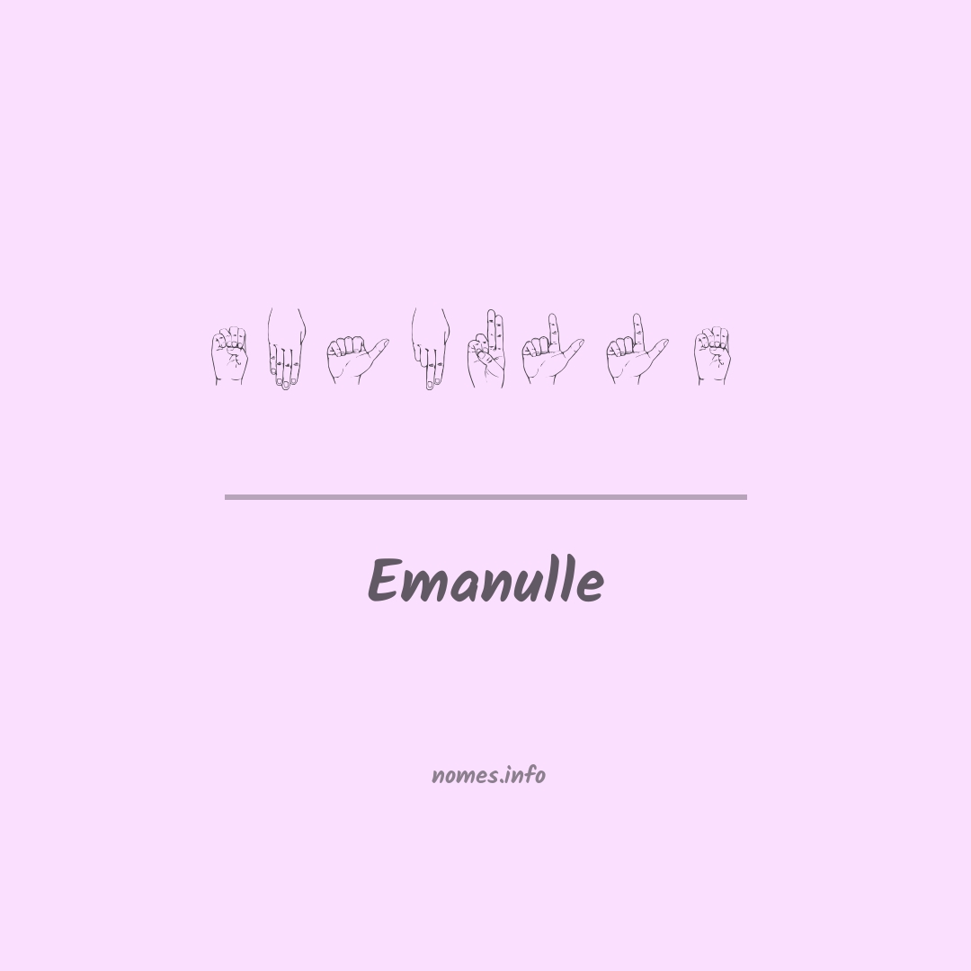 Emanulle em Libras