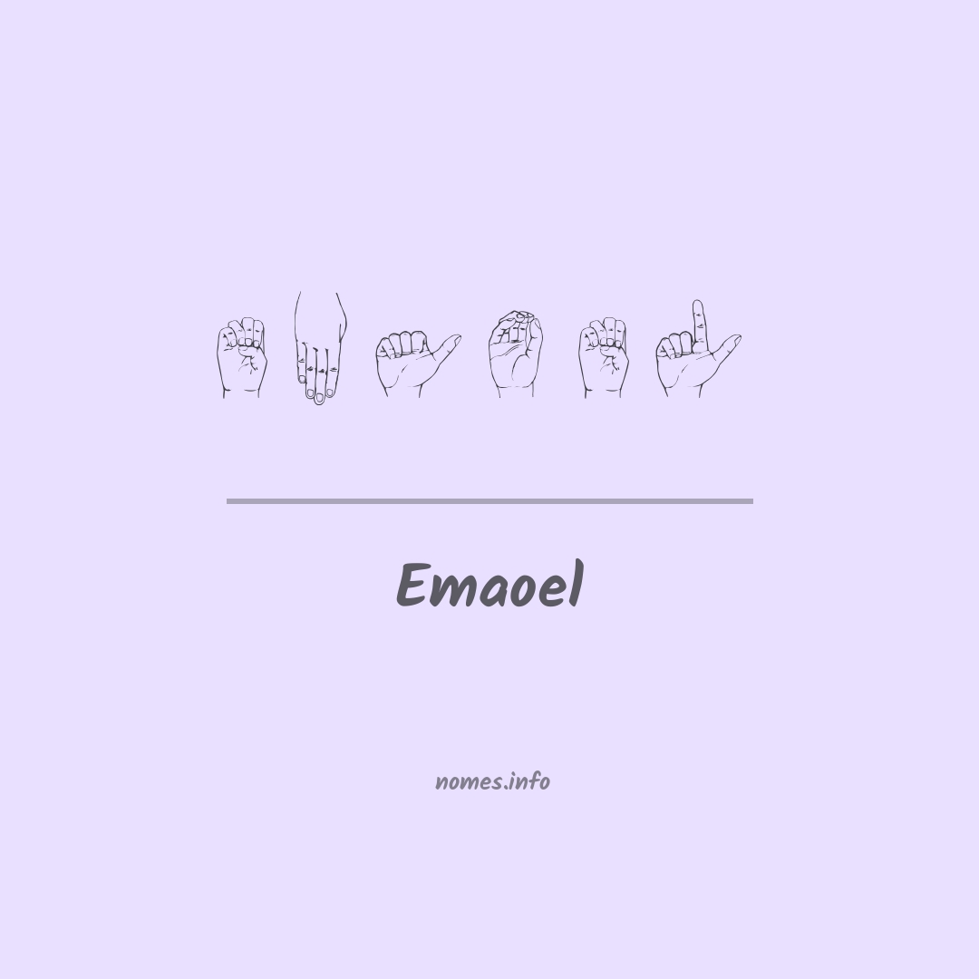Emaoel em Libras