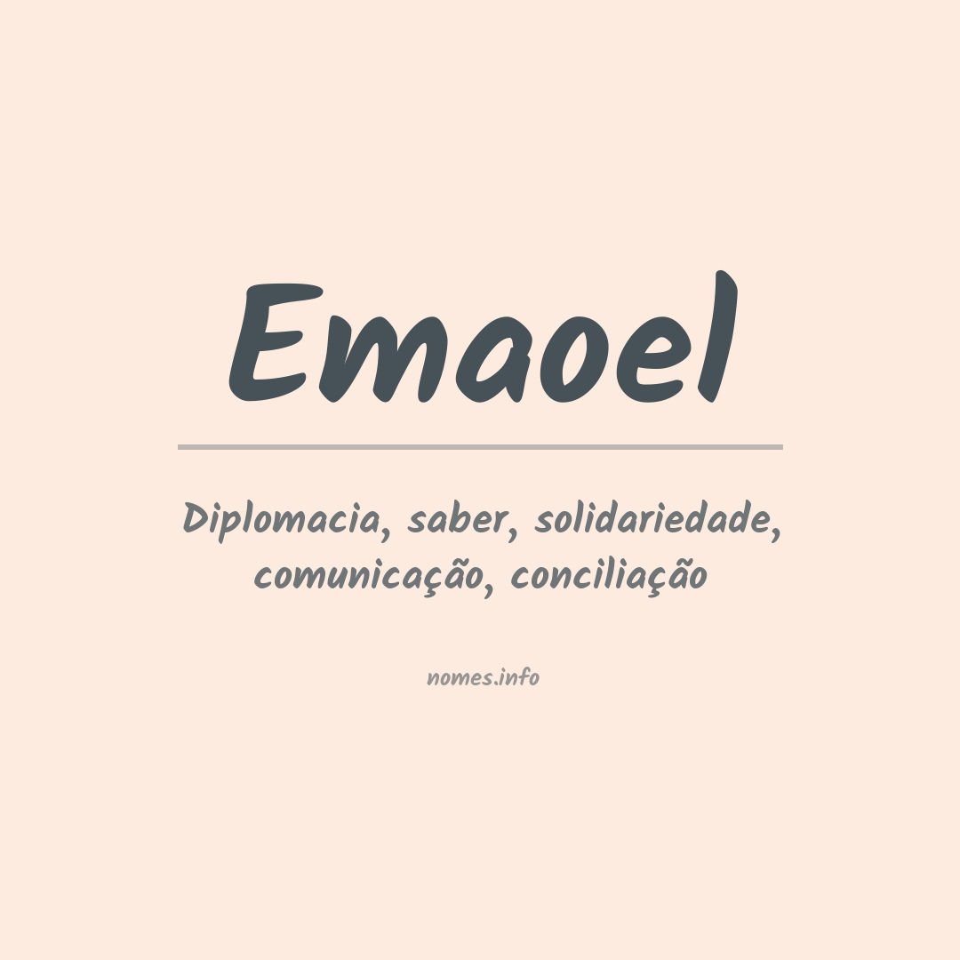 Significado do nome Emaoel