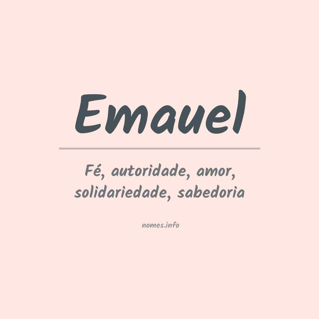 Significado do nome Emauel