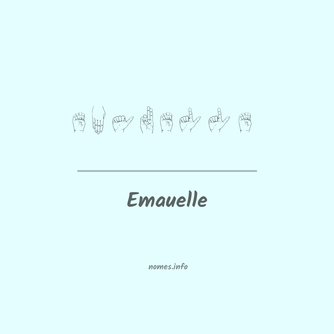 Emauelle em Libras