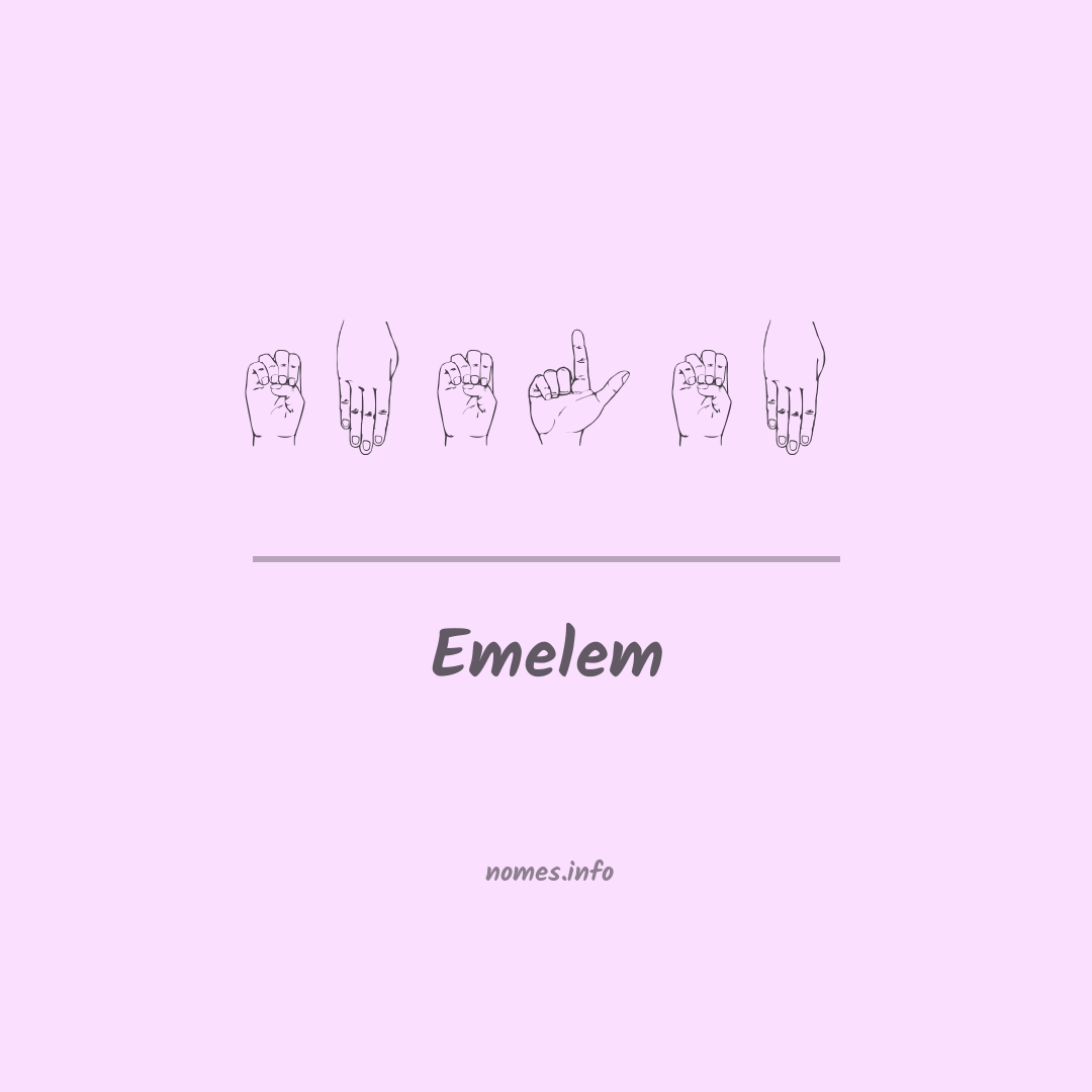 Emelem em Libras