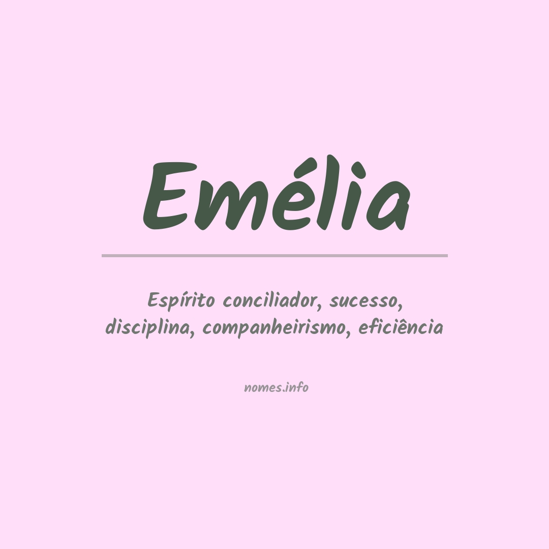 Significado do nome Emélia