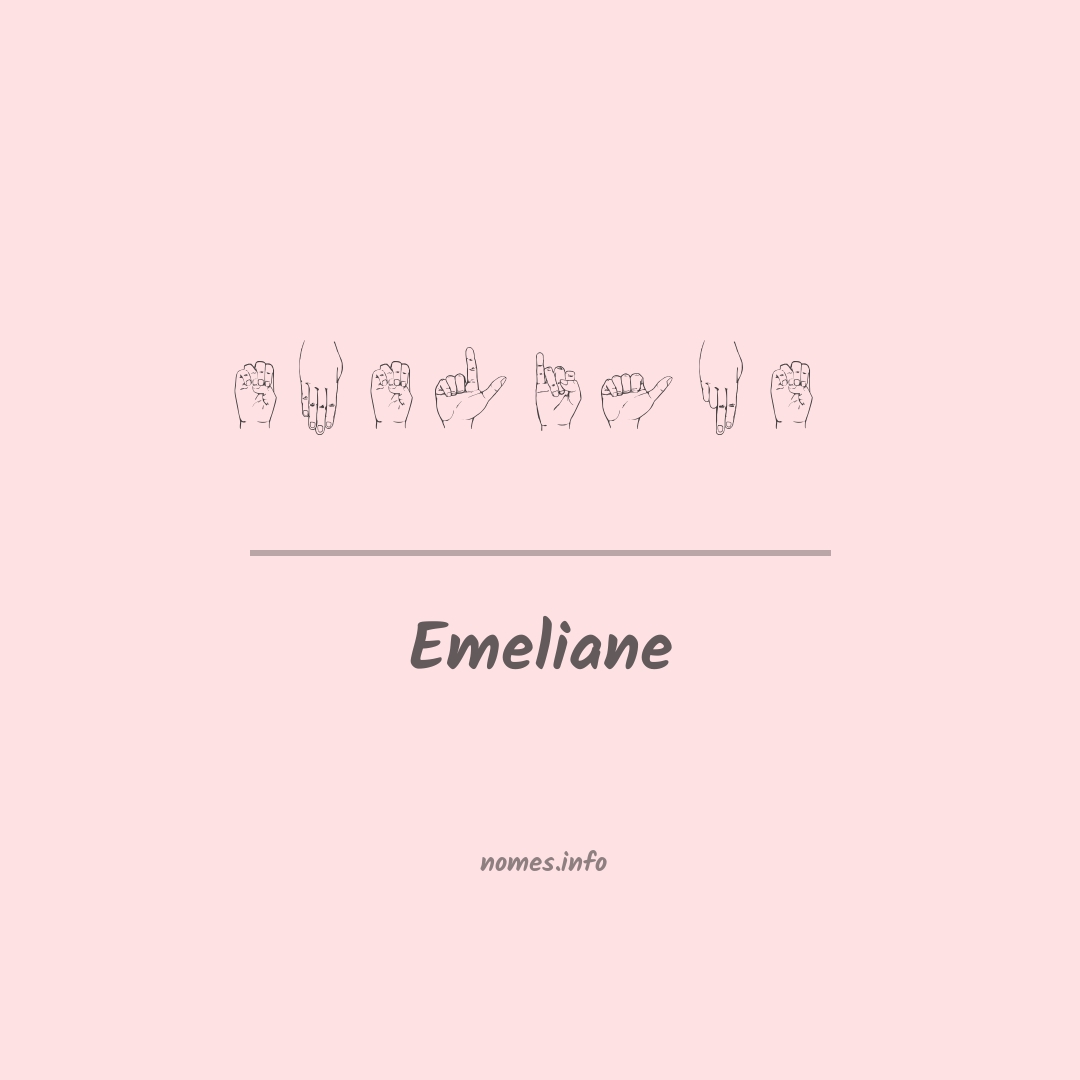 Emeliane em Libras